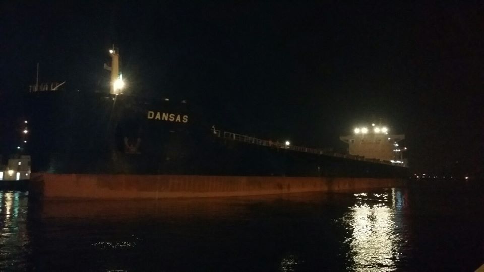 The Ship DANSAS carries soybean meal at Cai Lan port