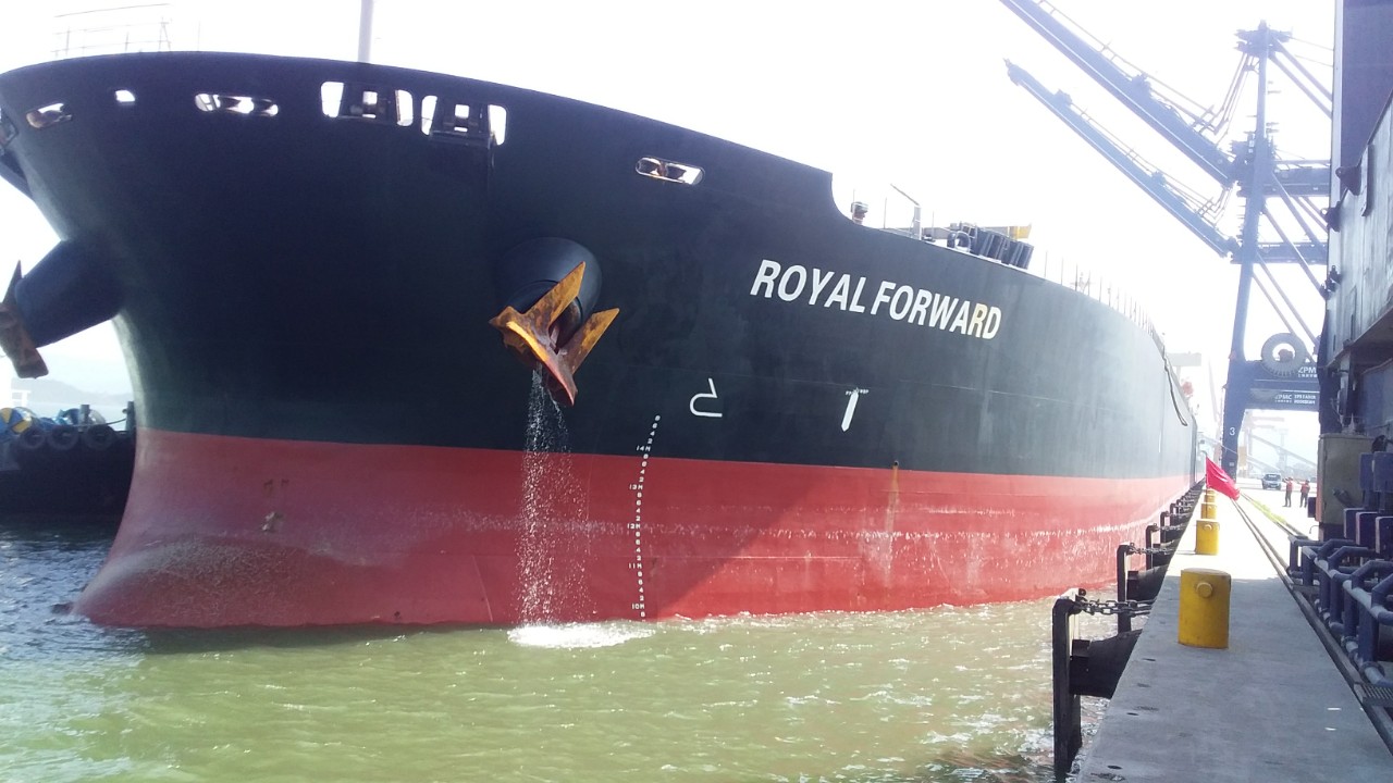 Hai tầu nông sản MYRTO và ROYAL FORWARD cập cảng Cái Lân