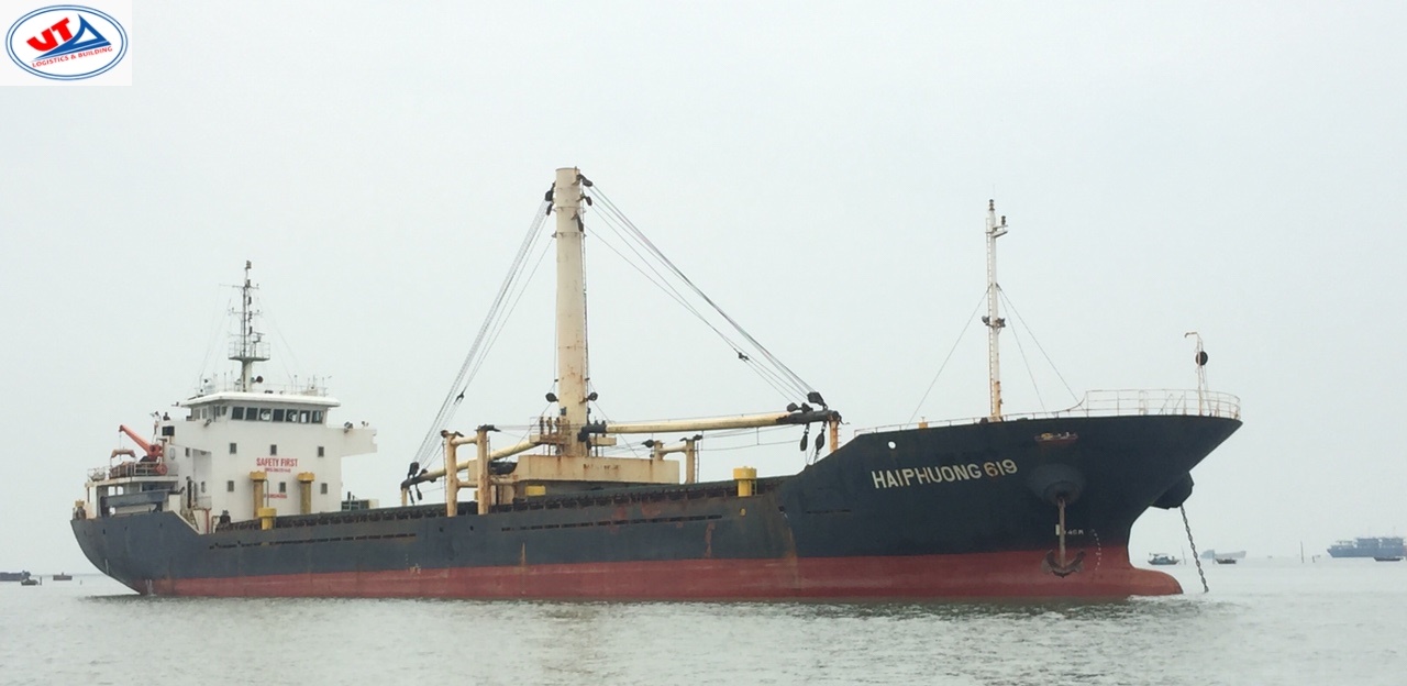 Tầu HẢI PHƯƠNG 619 hàng khô đậu cảng Vật Cách