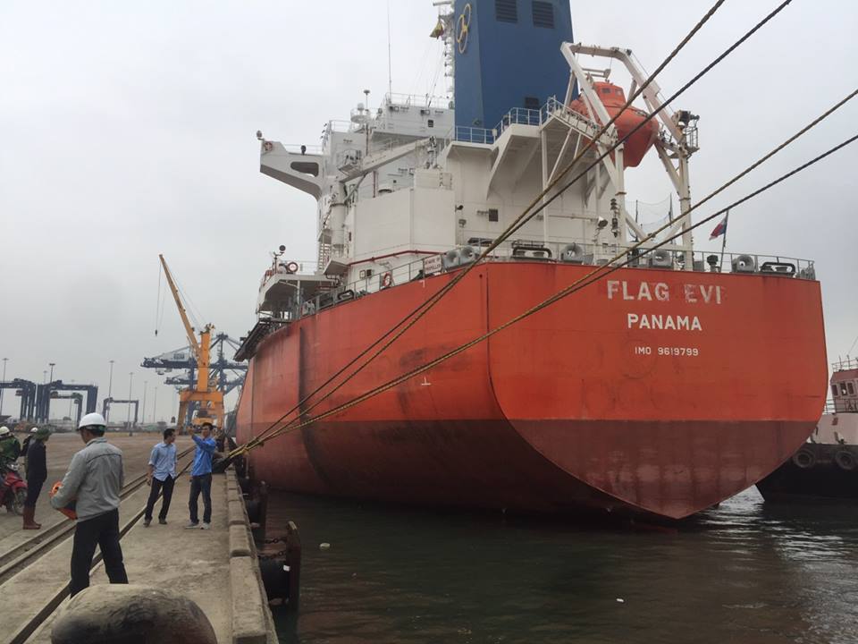 FLAG EVI on Cai Lan port